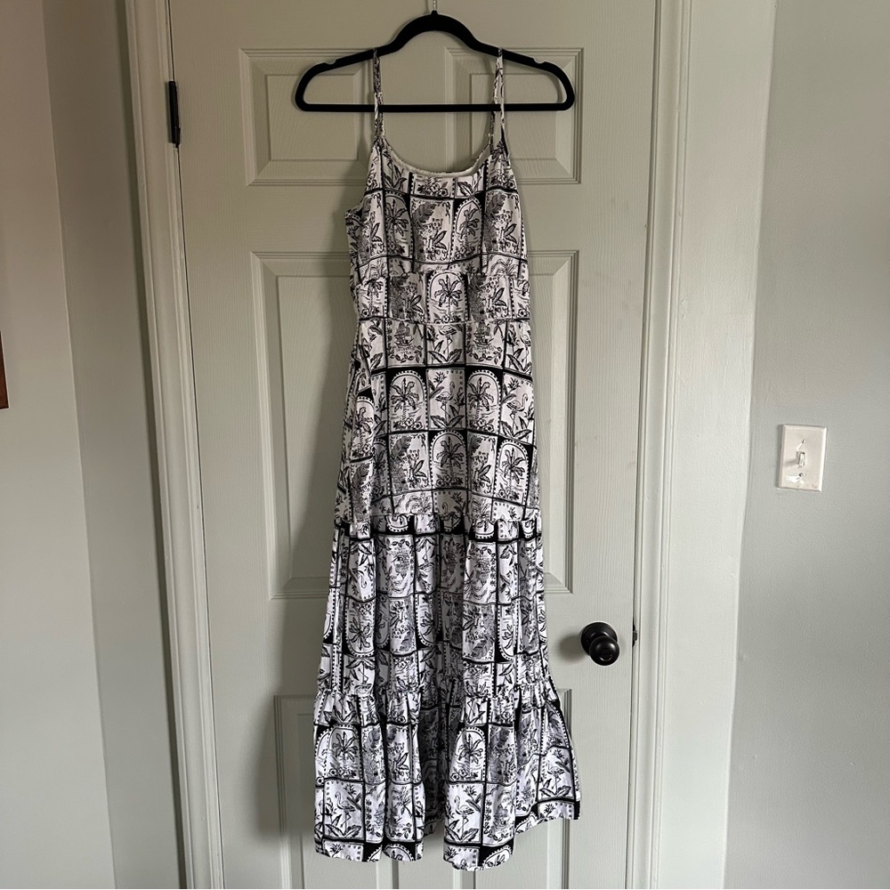 Summer Print Maxi Dress with Pockets
